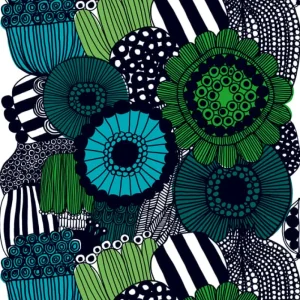 Marimekko Stoffe^Siirtolapuutarha Stoff, grün