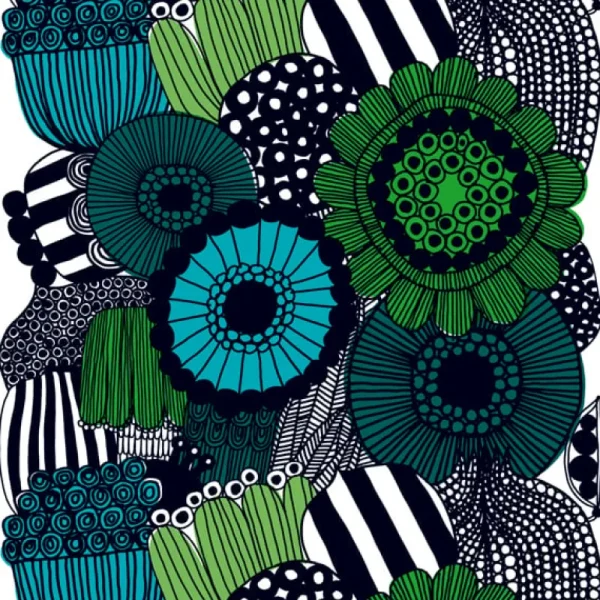 Marimekko Stoffe^Siirtolapuutarha Stoff, grün