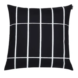 Marimekko Kissen^Tiiliskivi Kissenbezug, 50 x 50 cm, schwarz-weiß