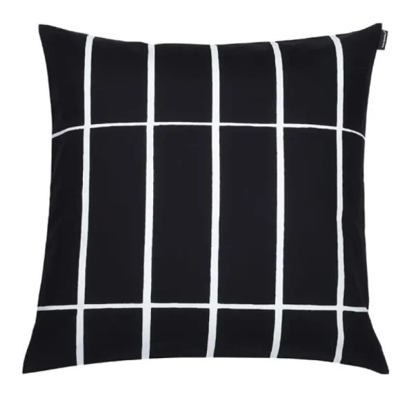 Marimekko Kissen^Tiiliskivi Kissenbezug, 50 x 50 cm, schwarz-weiß