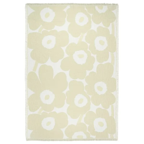 Marimekko Decken Und Überwürfe^Unikko Decke, 150 x 220 cm, natur - weiß