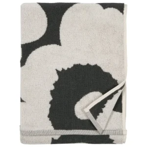 Marimekko Badezimmertextilien^Unikko Händehandtuch, Grau - Cremeweiß