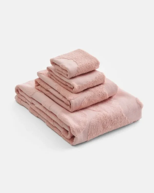 Marimekko Badezimmertextilien^Unikko Minihandtuch, Hellrosa - Rosa