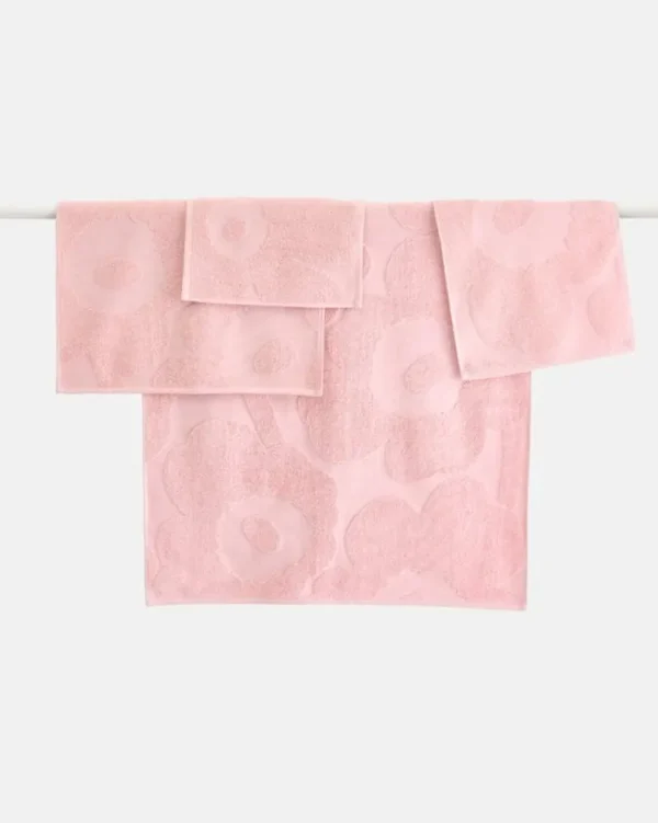 Marimekko Badezimmertextilien^Unikko Minihandtuch, Hellrosa - Rosa