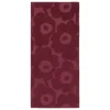 Marimekko Badezimmertextilien^Unikko Solid Badetuch, 70 x 150 cm, burgunderrot