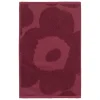Marimekko Badezimmertextilien^Unikko Solid Gästehandtuch, 32 x 50 cm, burgunderrot