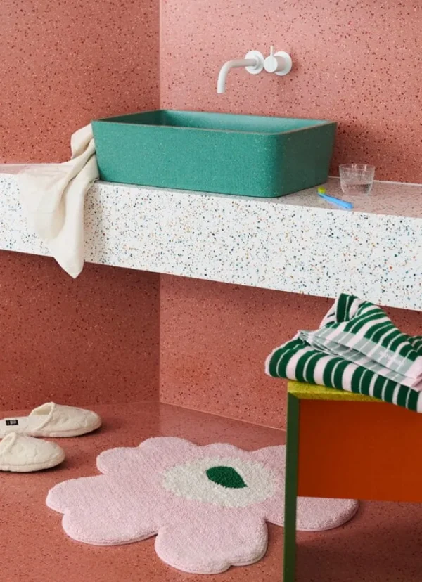 Marimekko Badezimmertextilien^Unikko Solid Gästehandtuch, 32 x 50 cm, elfenbein