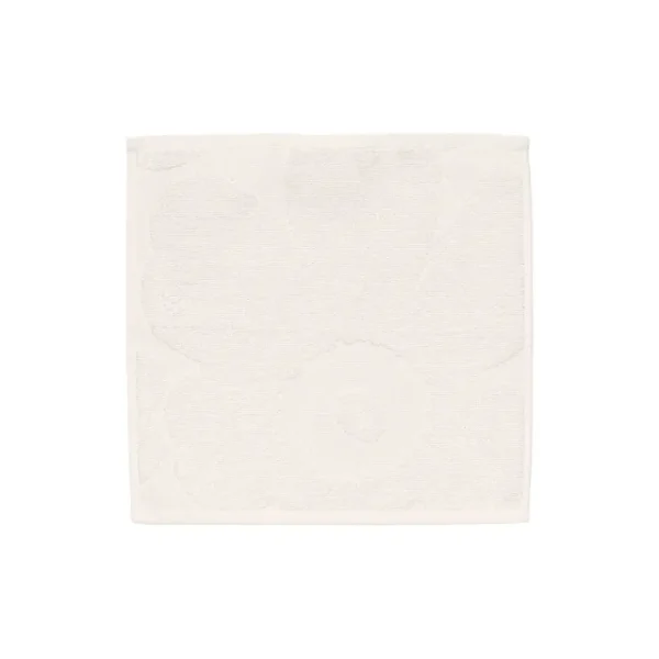 Marimekko Badezimmertextilien^Unikko Solid Mini-Handtuch, 32 x 32 cm, elfenbein