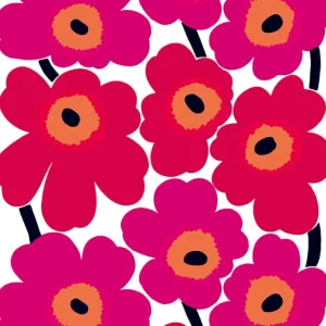 Marimekko Stoffe^Unikko Stoff, rot