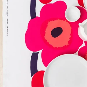 Marimekko Stoffe^Unikko Stoff, rot
