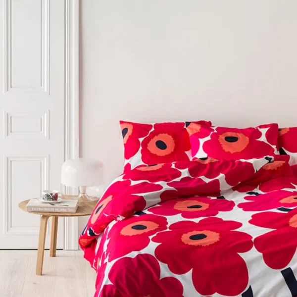 Marimekko Stoffe^Unikko Stoff, rot