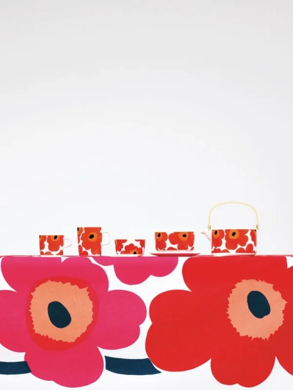Marimekko Stoffe^Unikko Stoff, rot