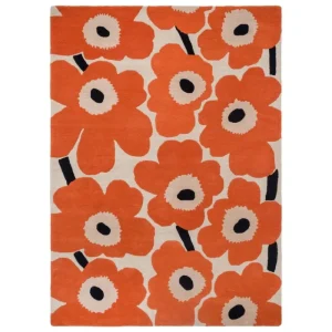 Marimekko Teppiche Und Läufer^Unikko Teppich, Orangerot