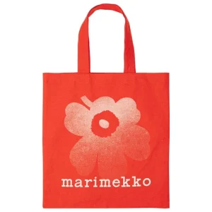 Marimekko Taschen^Unikko Tragetasche, rot - naturweiß