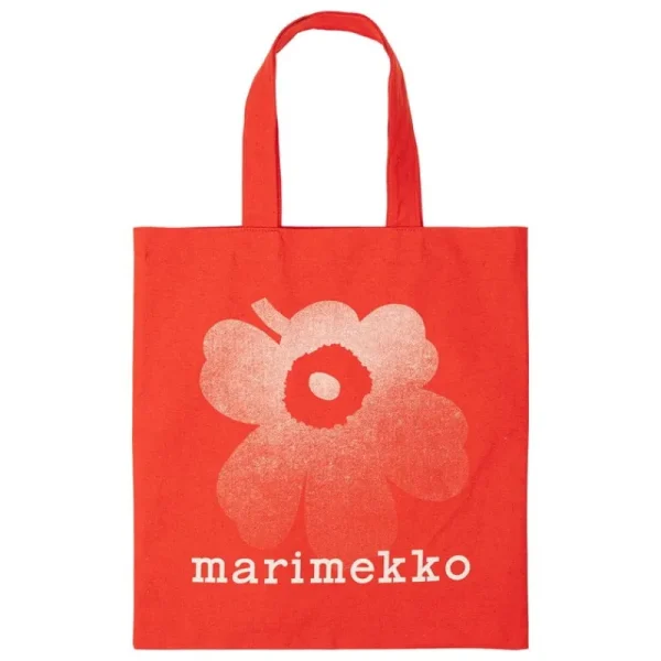 Marimekko Taschen^Unikko Tragetasche, rot - naturweiß