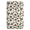 Marimekko Decken Und Überwürfe^Unikko-Bettüberwurf, 160 × 260 cm, Graphitgrau - Cremeweiß