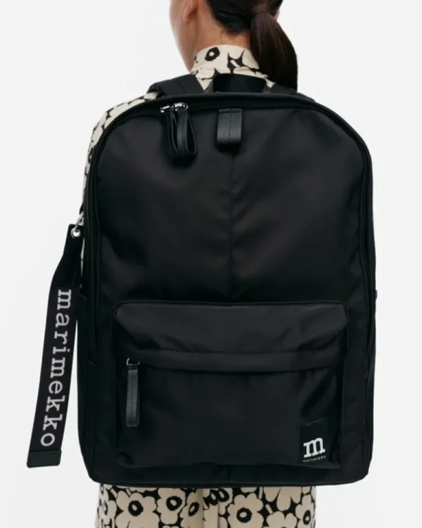 Marimekko Taschen^Zip Top Rucksack Solid, schwarz