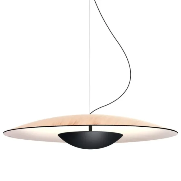 Vibia Deckenleuchten-Marset Ginger 60 Pendelleuchte, Eiche - Weiß