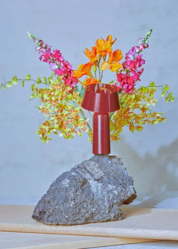Marset Tischlampen | Tragbare Lampen-Tischleuchte Bicoca, Rotwein