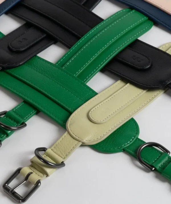 Masimalo Haustiere^Arch Wide Halsband, navy - natur