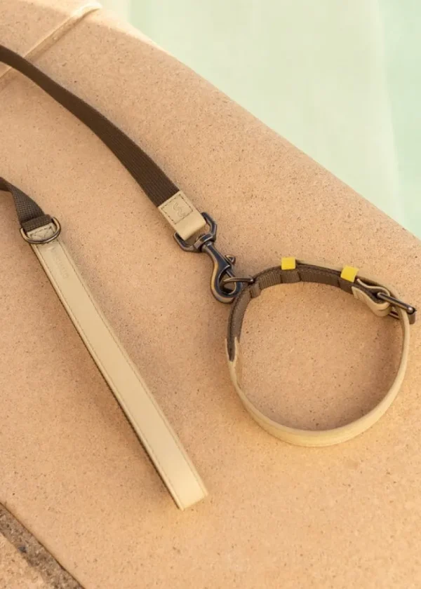 Masimalo Haustiere^Colour Block Leine, light sage - khaki