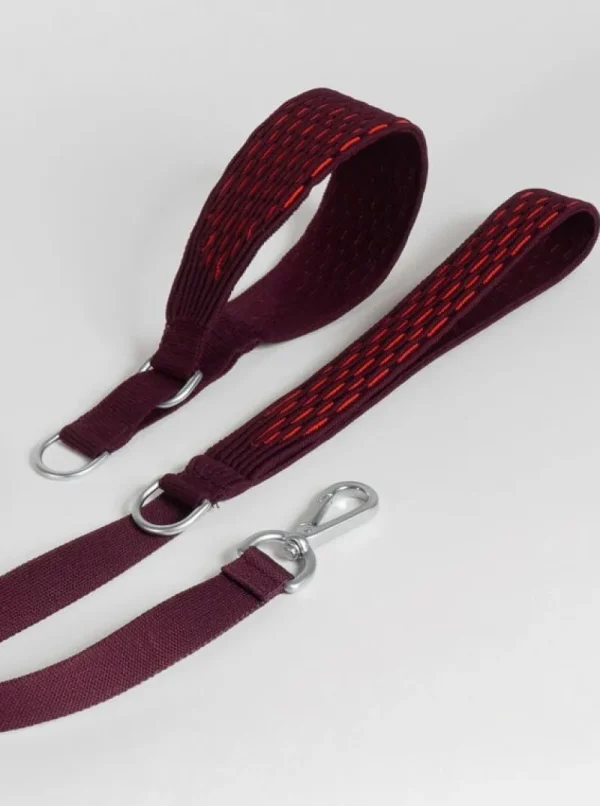 Masimalo Haustiere^3D Knit Leine, Aubergine - Lava