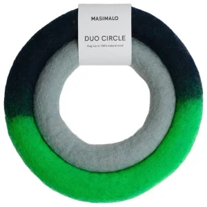 Masimalo Haustiere^Duo Circle Hundespielzeug, neon grün - blau