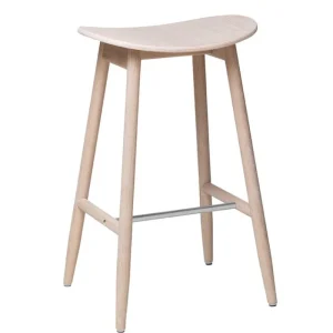 Normann Copenhagen Sitzgelegenheiten-Massproductions Barhocker Icha, 65 cm, Eiche weiß geölt