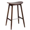 Normann Copenhagen Sitzgelegenheiten-Massproductions Barhocker Icha, 65 cm, Buche/Nussbaum gebeizt