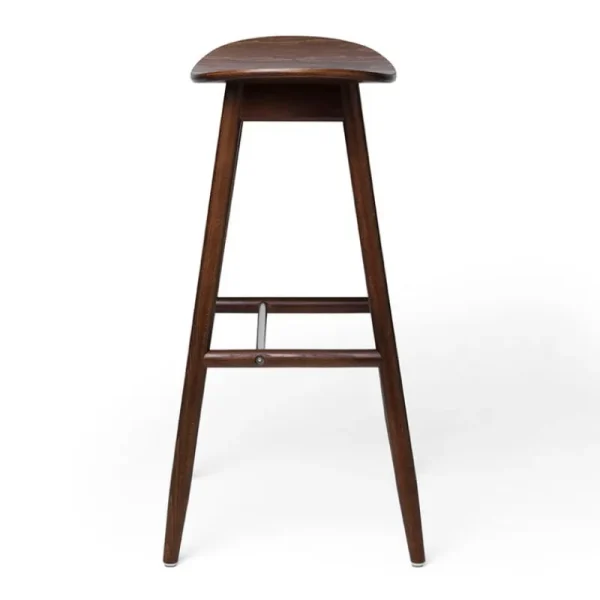 Normann Copenhagen Sitzgelegenheiten-Massproductions Barhocker Icha, 65 cm, Buche/Nussbaum gebeizt