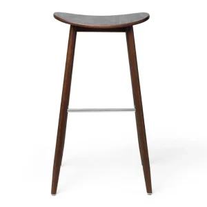 Normann Copenhagen Sitzgelegenheiten-Massproductions Barhocker Icha, 65 cm, Buche/Nussbaum gebeizt
