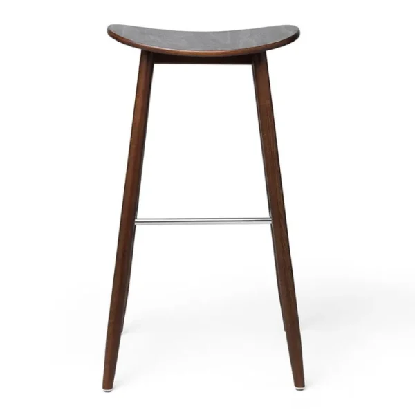 Normann Copenhagen Sitzgelegenheiten-Massproductions Barhocker Icha, 65 cm, Buche/Nussbaum gebeizt