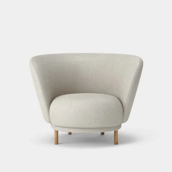 Vitra Sitzgelegenheiten-Massproductions Dandy Sessel, Eiche natur - Sahco Safire 0007