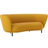 Hem Sofas Und Liegen-Massproductions Dandy Sofa, 2-Sitzer, Eiche schwarz gebeizt - Sahco Safire 0017