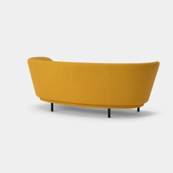 Hem Sofas Und Liegen-Massproductions Dandy Sofa, 2-Sitzer, Eiche schwarz gebeizt - Sahco Safire 0017