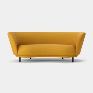 Hem Sofas Und Liegen-Massproductions Dandy Sofa, 2-Sitzer, Eiche schwarz gebeizt - Sahco Safire 0017