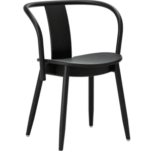 Vitra Sitzgelegenheiten-Massproductions Icha Stuhl, Buche schwarz gebeizt