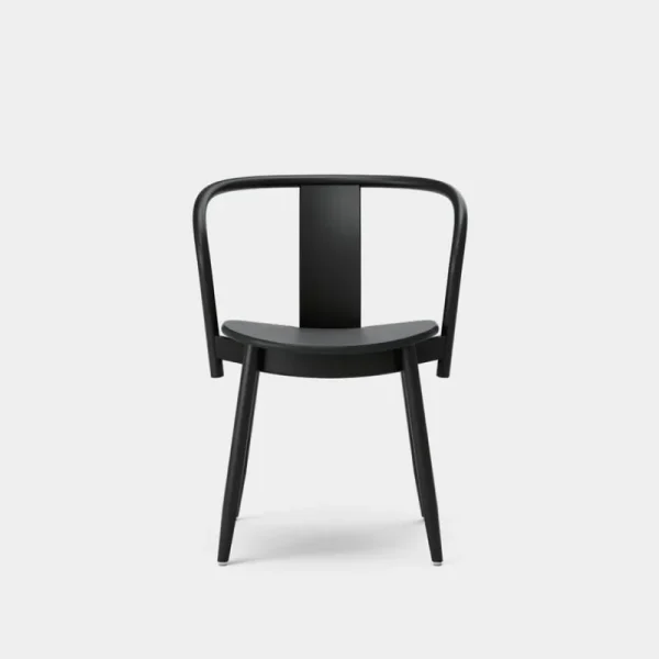 Vitra Sitzgelegenheiten-Massproductions Icha Stuhl, Buche schwarz gebeizt