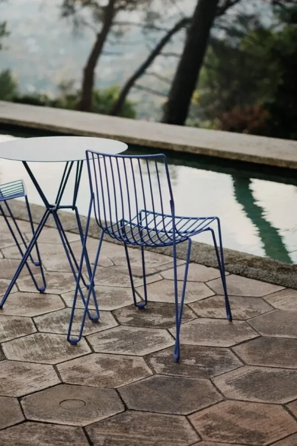 Massproductions Terrassenmöbel | Sitzgelegenheiten^Tio Stuhl, Overseas Blue