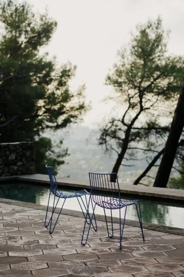 Massproductions Terrassenmöbel | Sitzgelegenheiten^Tio Stuhl, Overseas Blue