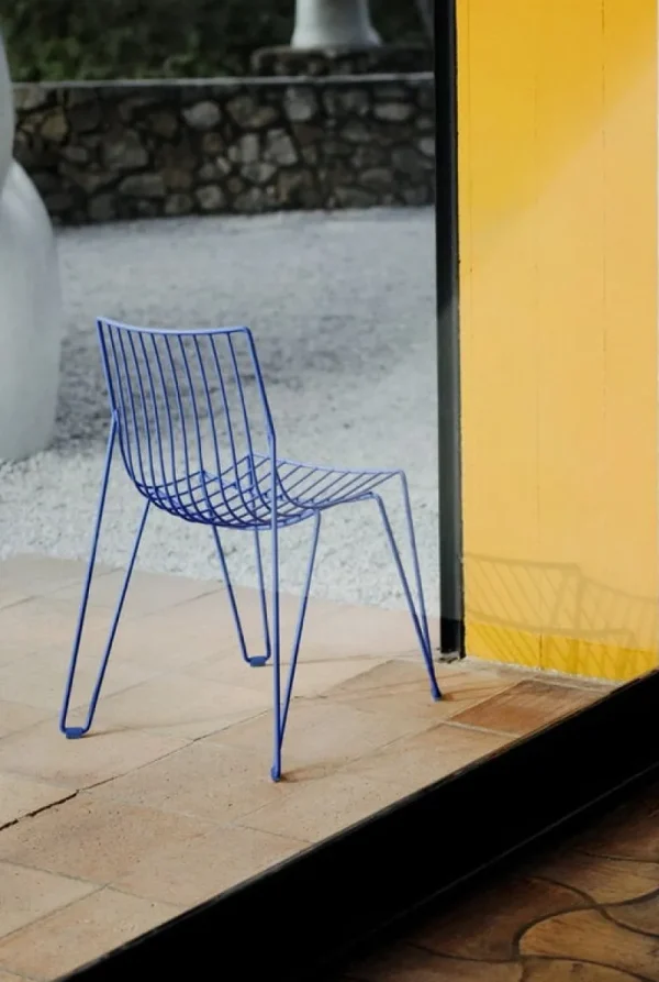 Massproductions Terrassenmöbel | Sitzgelegenheiten^Tio Stuhl, Overseas Blue