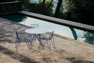 Massproductions Terrassenmöbel | Sitzgelegenheiten^Tio Stuhl, Overseas Blue