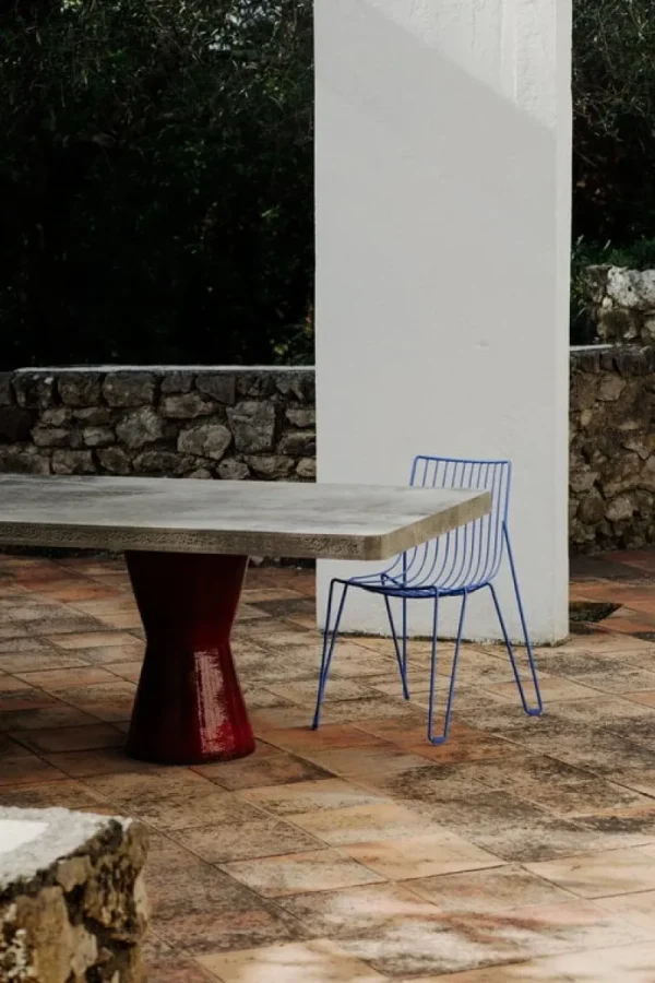 Massproductions Terrassenmöbel | Sitzgelegenheiten^Tio Stuhl, Overseas Blue