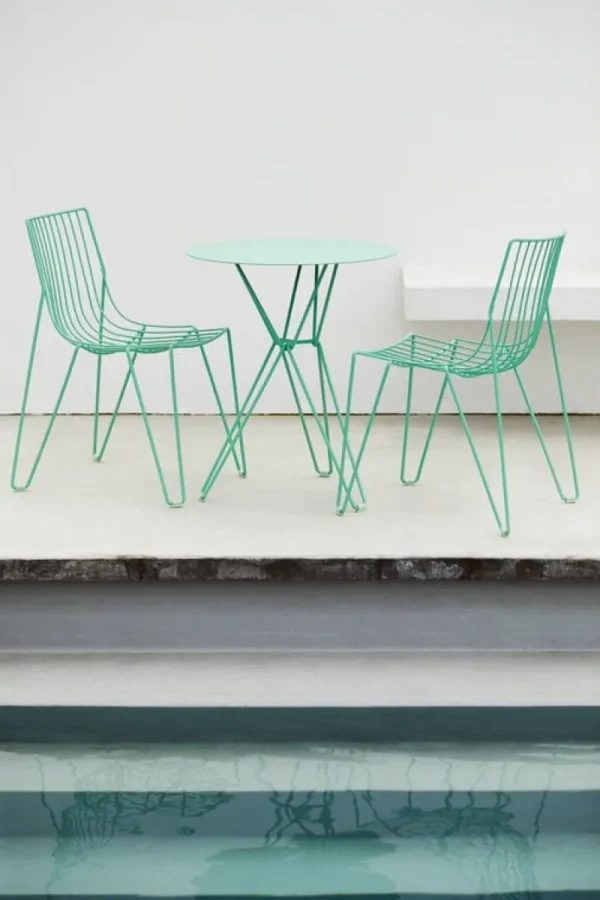 Massproductions Terrassenmöbel | Sitzgelegenheiten^Tio Stuhl, Oilcloth Green
