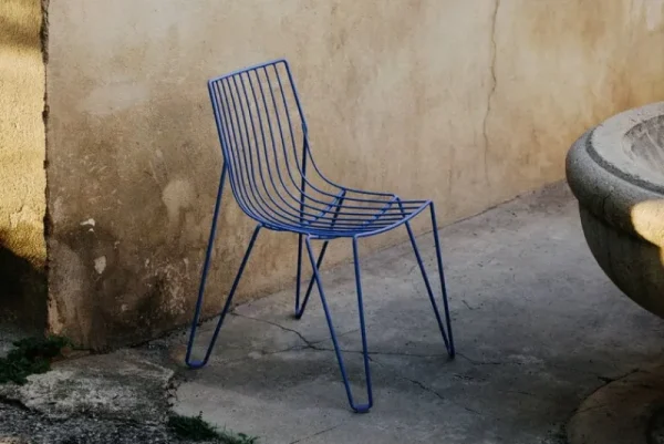 Massproductions Terrassenmöbel | Sitzgelegenheiten^Tio Stuhl, Overseas Blue
