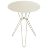 Massproductions Terrassenmöbel^Tio Tisch, 60 cm, hoch, Elfenbeinweiß