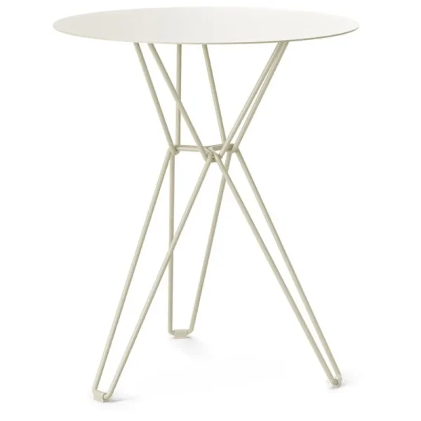 Massproductions Terrassenmöbel^Tio Tisch, 60 cm, hoch, Elfenbeinweiß