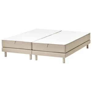 Nichba Betten-Matri Aina Bett, 180 × 200 cm, Beige