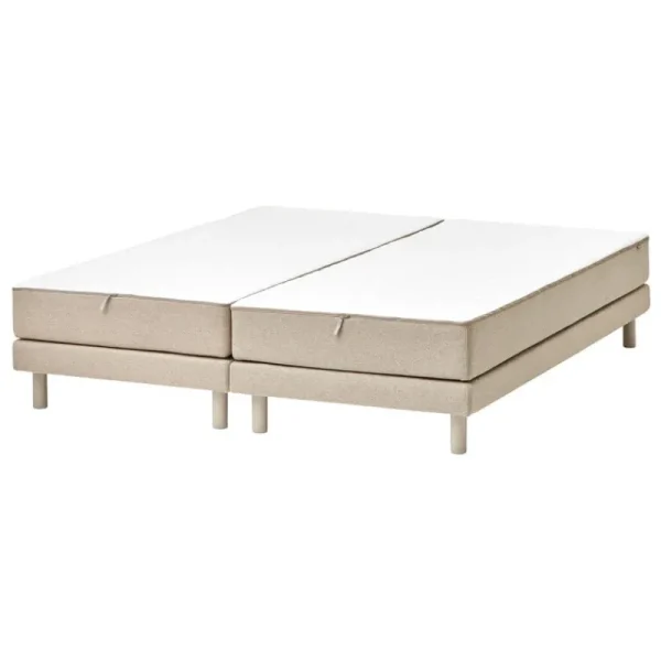 Nichba Betten-Matri Aina Bett, 180 × 200 cm, Beige
