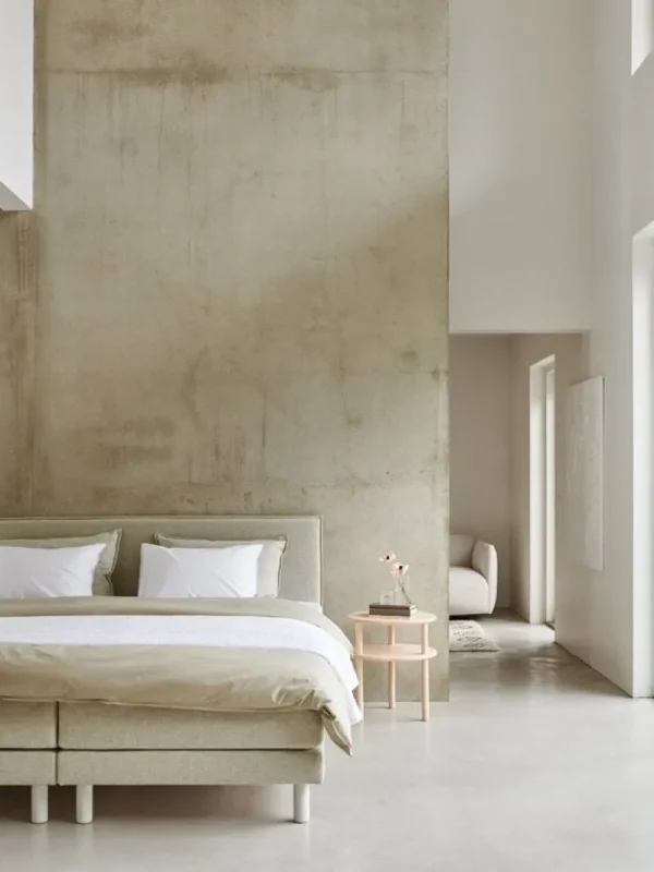 Matri Betten-Aina Bett, 160 × 200 cm, Elfenbein Melange